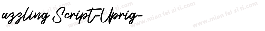 azzling Script-Uprig字体转换